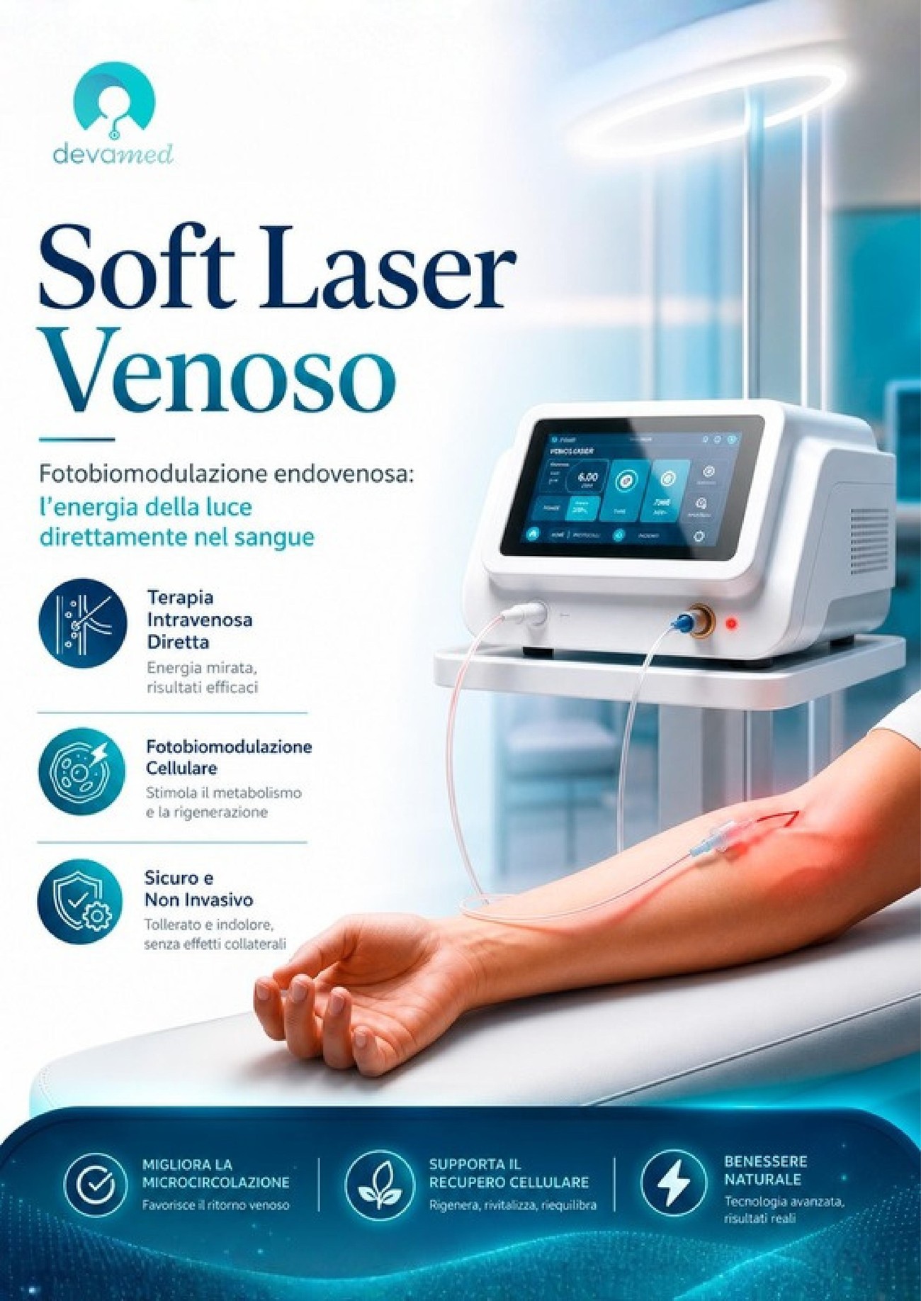 Devamed Soft Laser Venoso, product sheet page 1